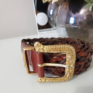 Linea Pelle By Mira K Woven Leather Belt